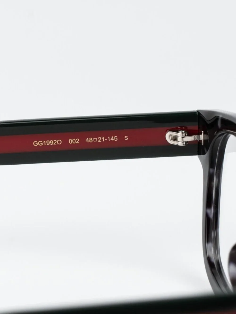 Gucci Women Eyeglasses Grey Havana Square GG1992O 002 NEW AUTHENTIC